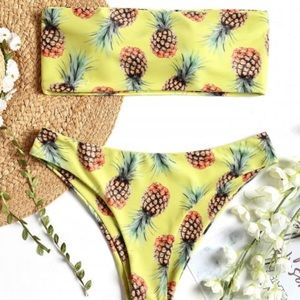 Zaful pineapple bikini size S